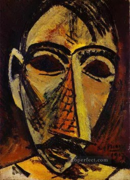 抽象的かつ装飾的 Painting - 人間の頭 1907 キュビスム